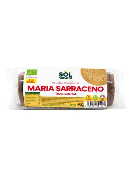 Galletas Marias Trigo Sarraceno bio 200g Sol natural Galletas Marias Trigo Sarraceno bio 200g Sol natural
